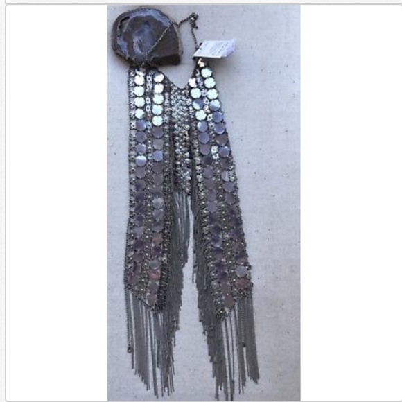 Topshop Jewelry - Topshop Multi-Chain Statement Necklace Silver Tone